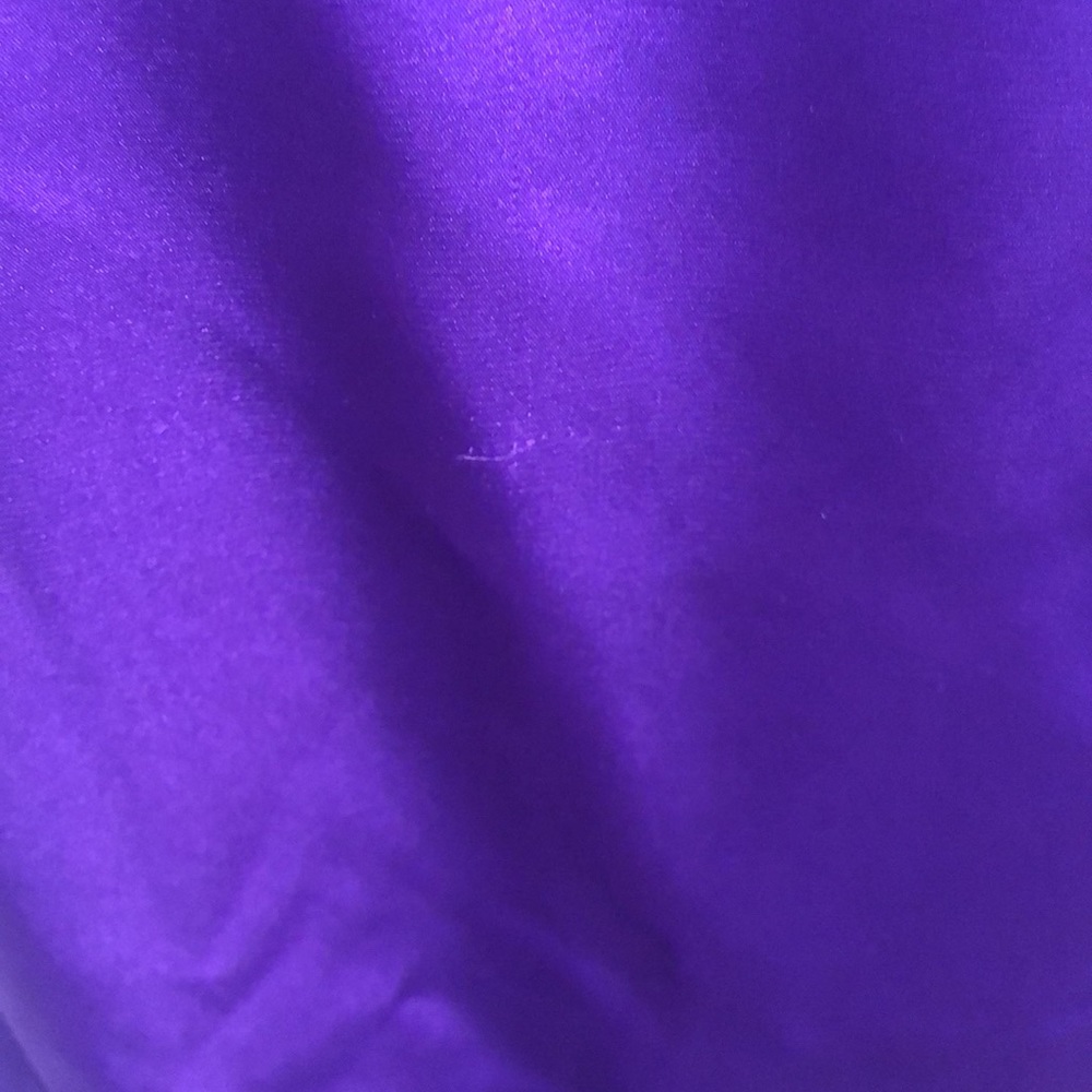 Cire purple and gold strapless gown. - Picture 9 of 9